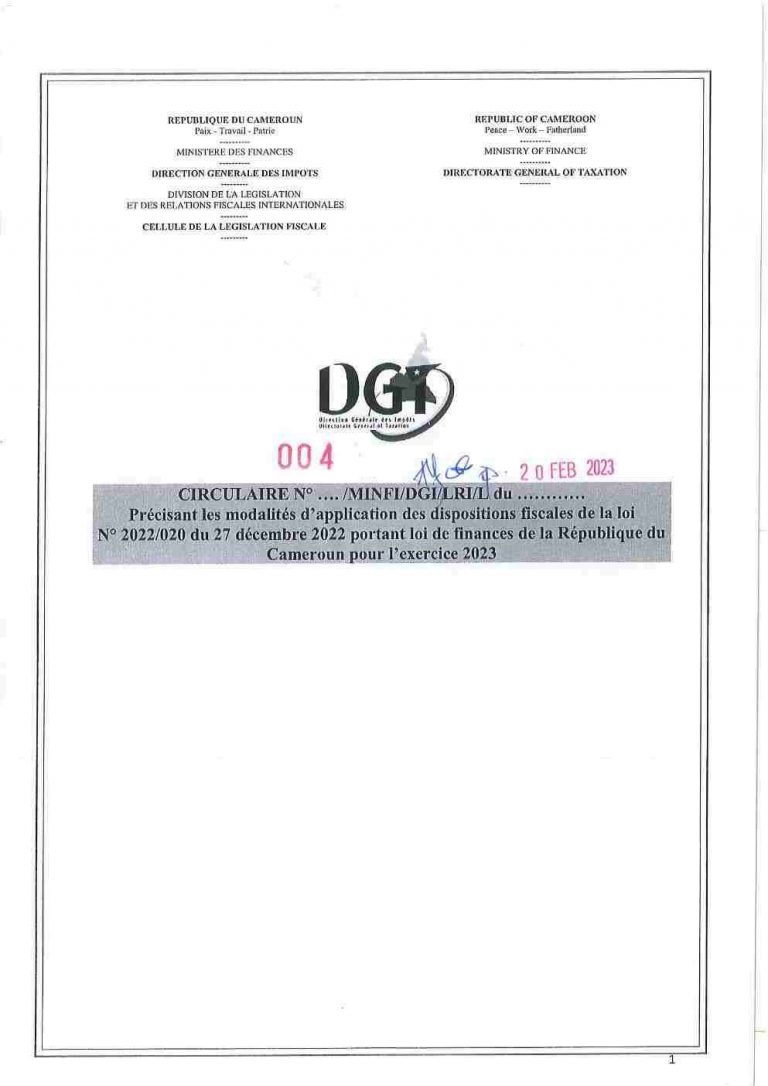 Circulaire d’application de la Loi de Finances 2023 | JURITAX CONSEIL
